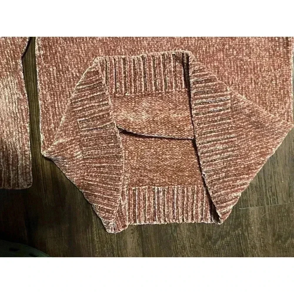 Orvis Womans Chenille Crewneck Pullover Super Soft Sweater Pink‎ Large